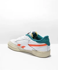 Reebok Club C Revenge White & Orange Shoes