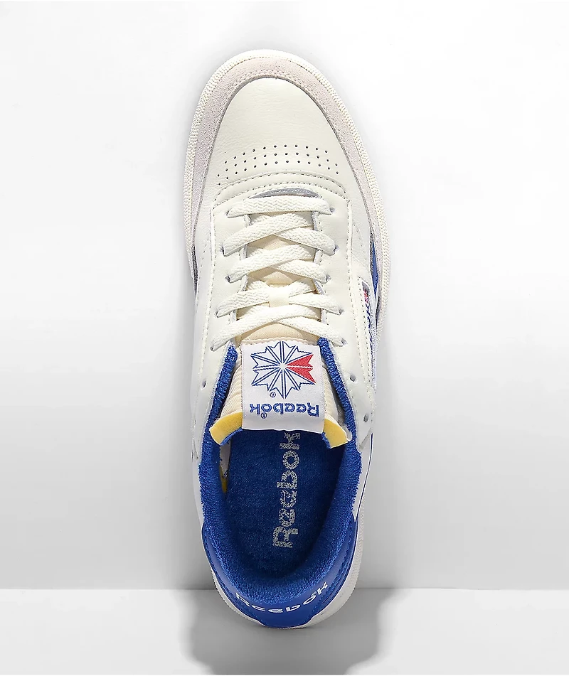 Reebok Club C Vintage Off-White & Blue Shoes