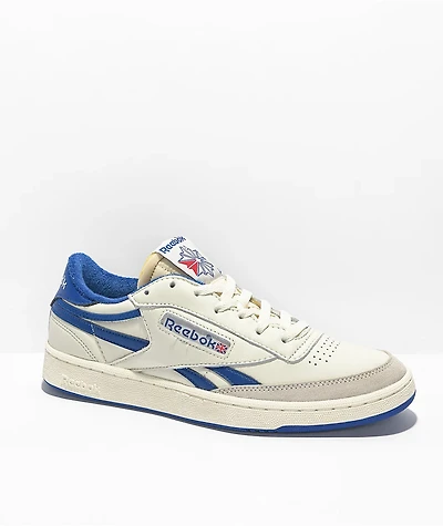 Reebok Club C Vintage Off-White & Blue Shoes