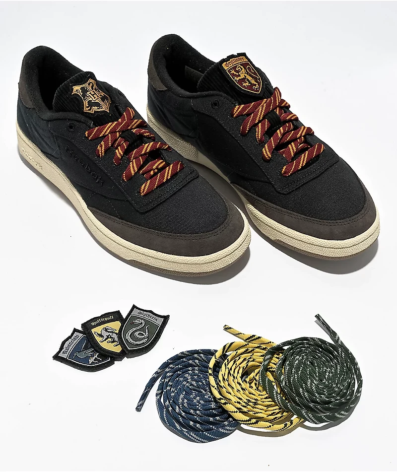 Reebok x Harry Potter Houses Club C 85 Navy, Brown & Black Shoes