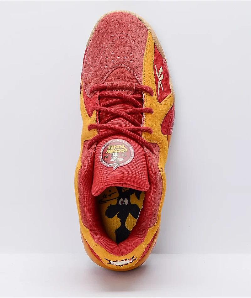 Reebok x Looney Tunes Hurrikaze Low 2 Red & Yellow Shoes