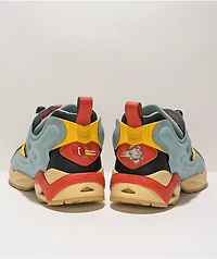 Reebok x Looney Tunes Instapump Fury Blue, Yellow, & Red Shoes
