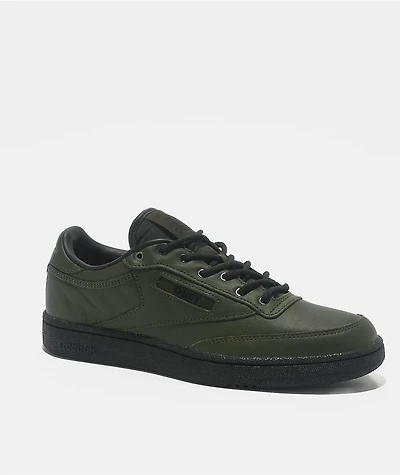 Reebok x Obey Club C 85 Green, Black & Red Shoes