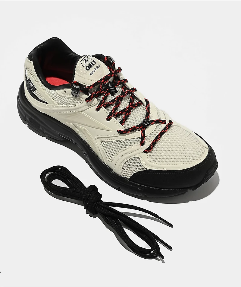 Reebok x Obey Premier Road Plus VI Chalk & Black Shoes