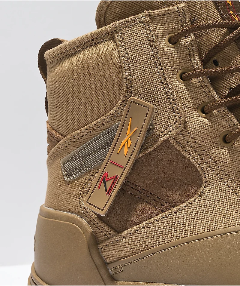 Reebok x Rothco Club C Cleated Khaki Hi-Top Shoes
