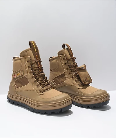 Reebok x Rothco Club C Cleated Khaki Hi-Top Shoes