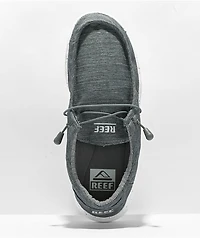Reef Cushion Coast TX Charcoal Canvas Slip-On Shoes
