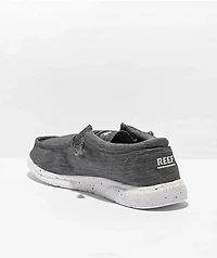 Reef Cushion Coast TX Charcoal Canvas Slip-On Shoes