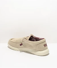 Reef Cushion Coast TX Tan Jute Canvas Slip-On Shoes