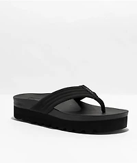 Reef Cushion Shea Hi Black Platform Sandals