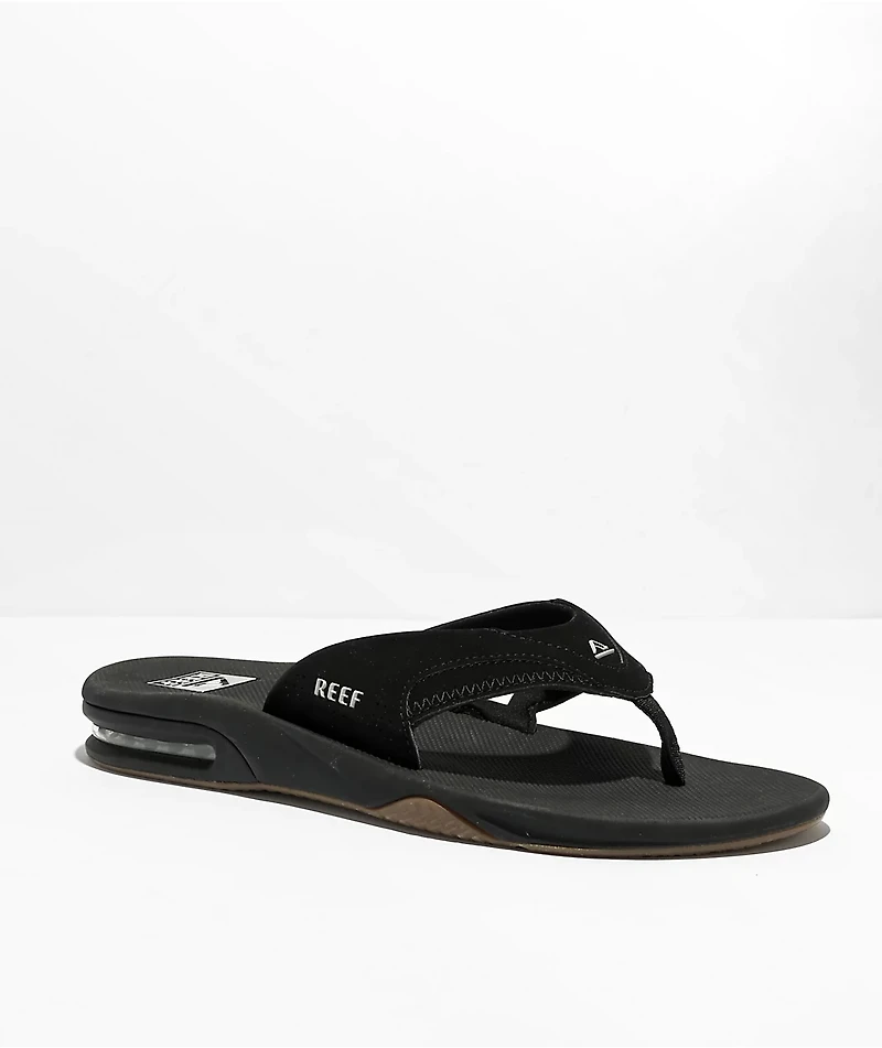 Reef Fanning Black & Silver Sandals