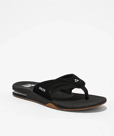 Reef Fanning Black Sandals