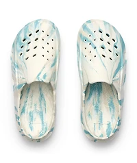 Reef Glider Off White & Blue Slide Sandals