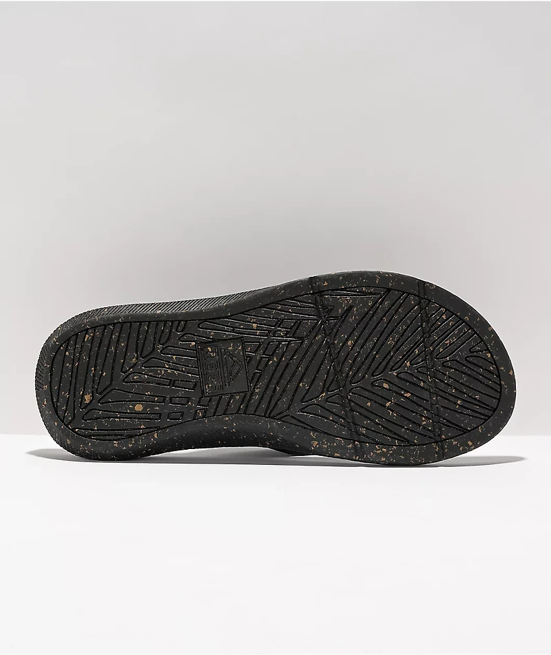 Reef Santa Ana Mosaic Black Sandals