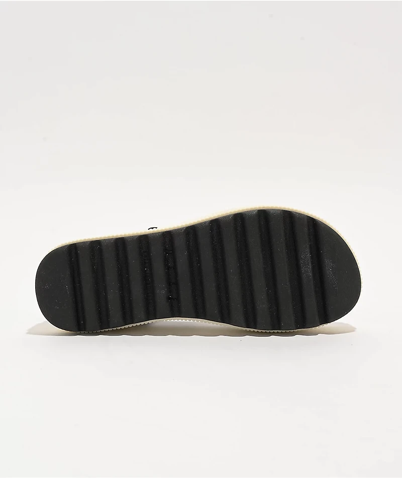 Reef Water Rem Higher Black Vintage Platform Sandals