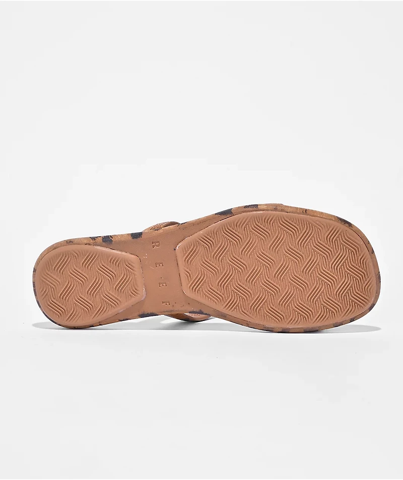 Reef Water Willow Marina Leopard Brown Sandals