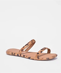 Reef Water Willow Marina Leopard Brown Sandals