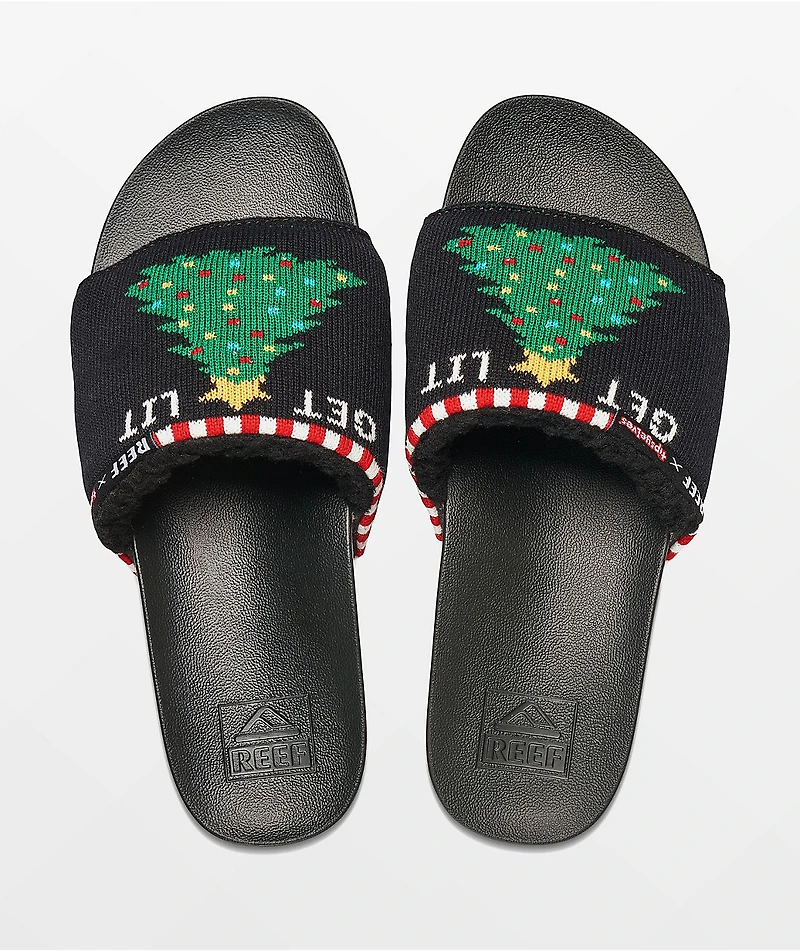 Reef x Lifestyle Tipsy Elves Get Lit Slide Sandals