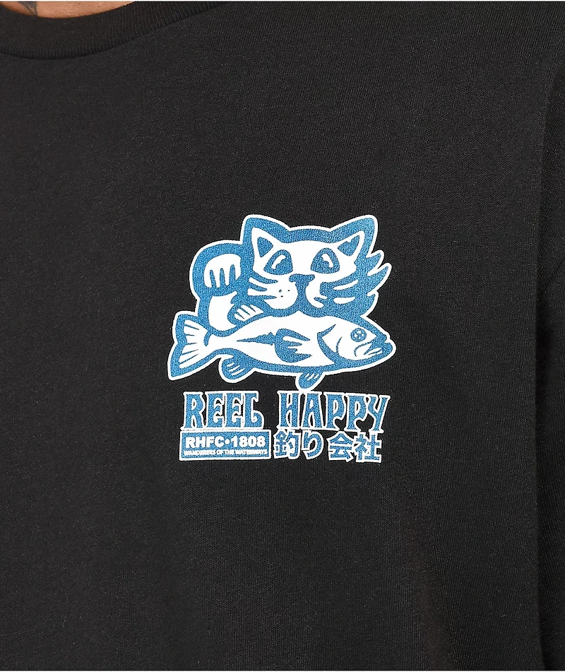 Reel Happy Co. Biggie Black T-Shirt