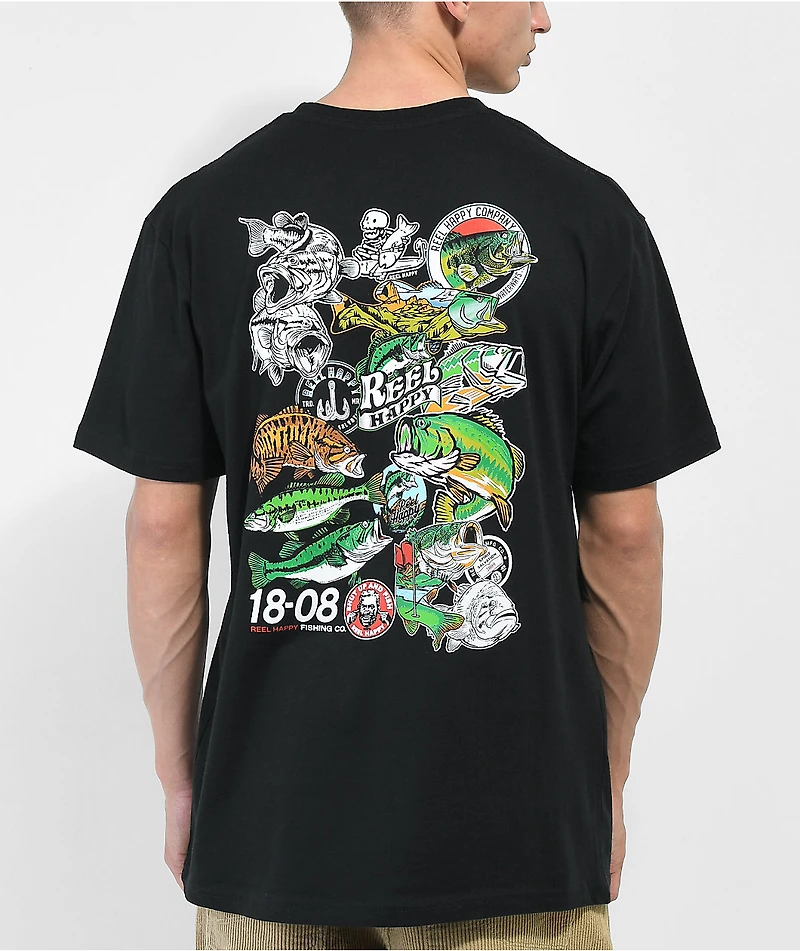 Reel Happy Co. Blappies Black T-Shirt
