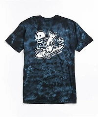 Reel Happy Co. Bombs Away Black Tie Dye T-Shirt