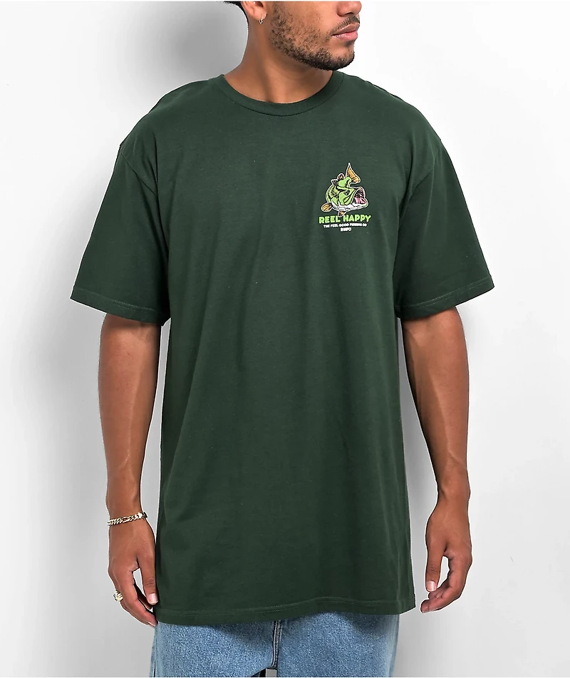 Reel Happy Co. Munchies Green T-Shirt