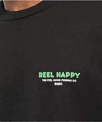 Reel Happy Co. Take It Easy Black T-Shirt