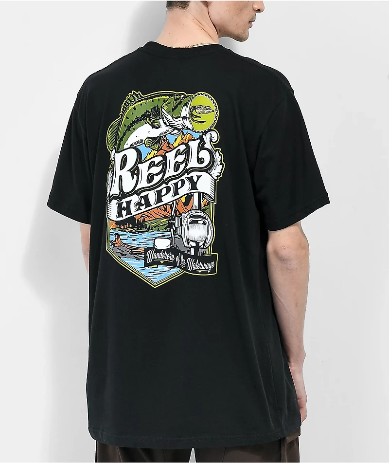 Reel Happy Co. Virtuoso Black T-Shirt