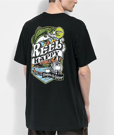Reel Happy Co. Virtuoso Black T-Shirt
