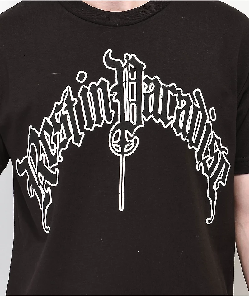 Rest Paradise by Anuel AA Arches Black T-Shirt