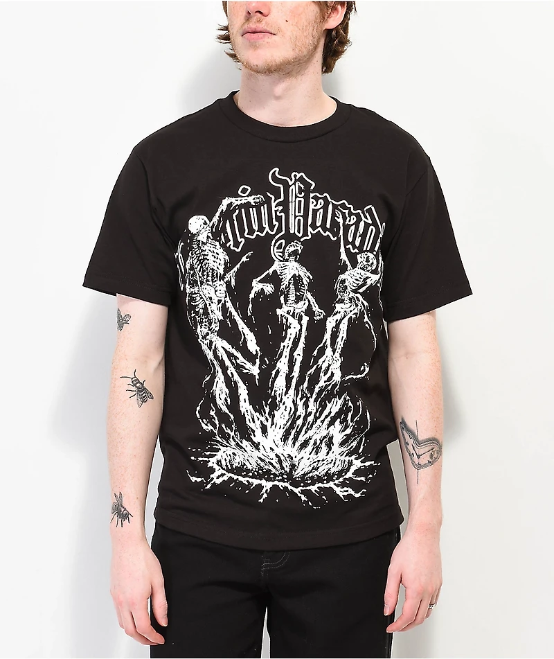 Rest Paradise by Anuel AA Skeletons Black T-Shirt
