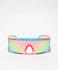Revo Pink Speckle Shield Sunglasses