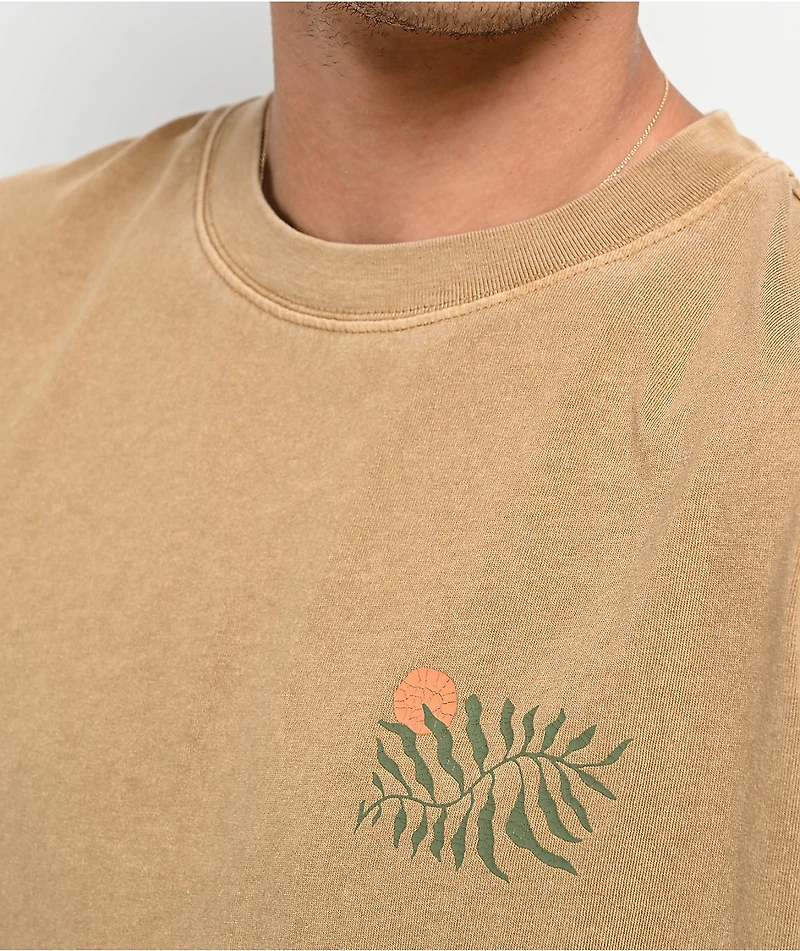 Rhythm Fern Brown Vintage Wash T-Shirt