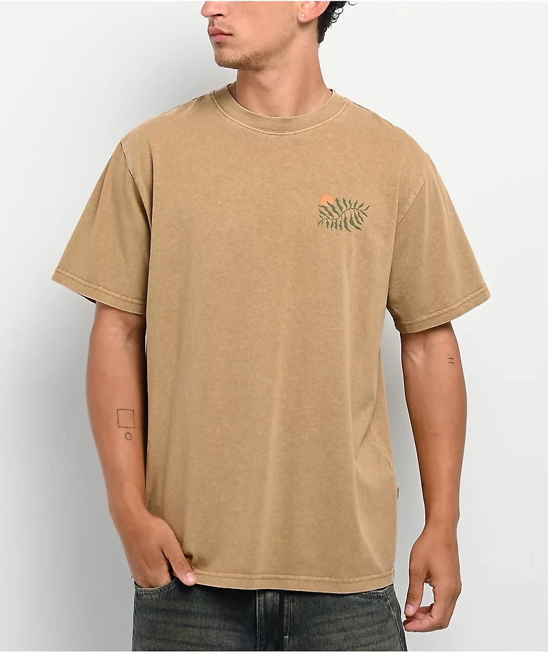 Rhythm Fern Brown Vintage Wash T-Shirt