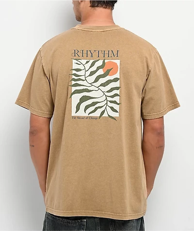 Rhythm Fern Brown Vintage Wash T-Shirt