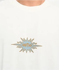 Rhythm Flame Print Natural Vintage Wash T-Shirt