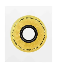 Ricta Clouds 54mm 78a Yellow & Black Cruiser Skateboard Wheels