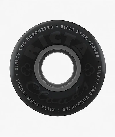Ricta Clouds 54mm 92a Black & Grey Cruiser Skateboard Wheels