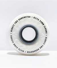Ricta Clouds 54mm 92a White and Black Skateboard Wheels