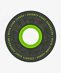 Ricta Clouds 55mm 78a Transparent Black & Green Cruiser Skateboard Wheels