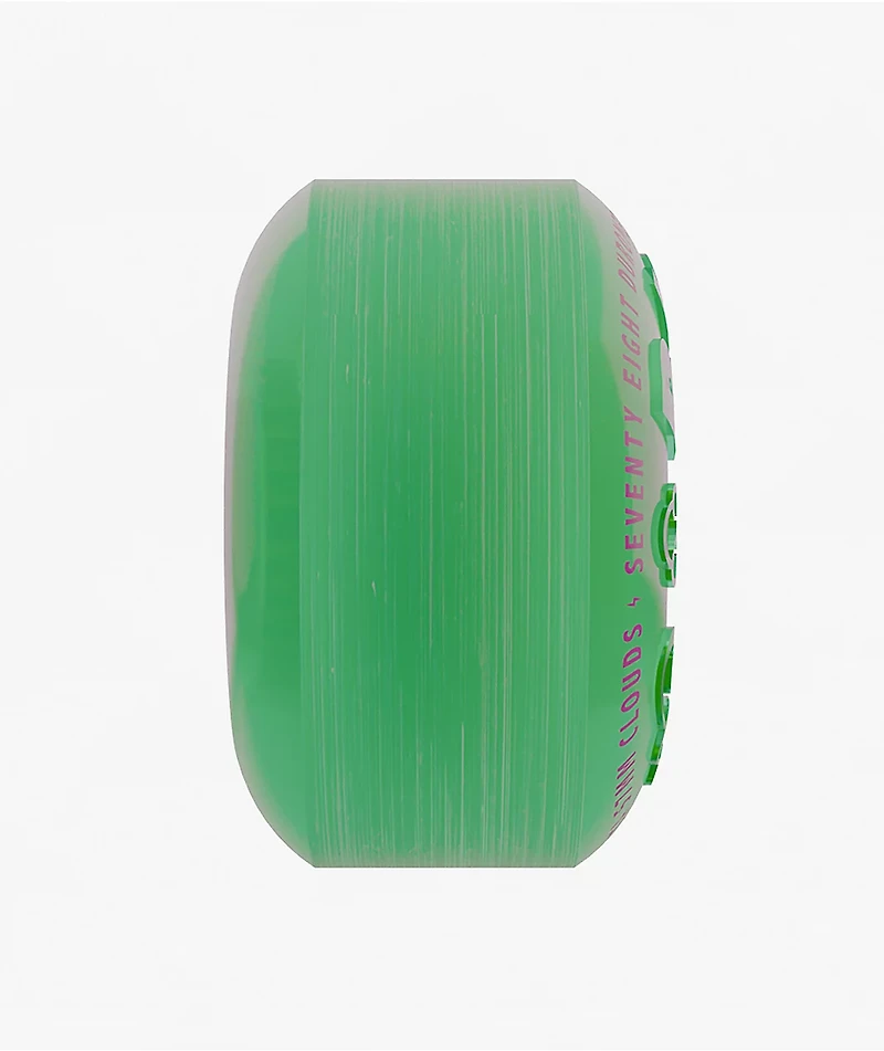 Ricta Clouds 55mm 78a Transparent Green & Yellow Cruiser Skateboard Wheels