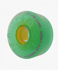 Ricta Clouds 55mm 78a Transparent Green & Yellow Cruiser Skateboard Wheels