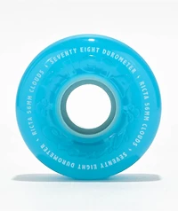 Ricta Clouds 56mm 78a Blue Clear Crusier Skateboard Wheels