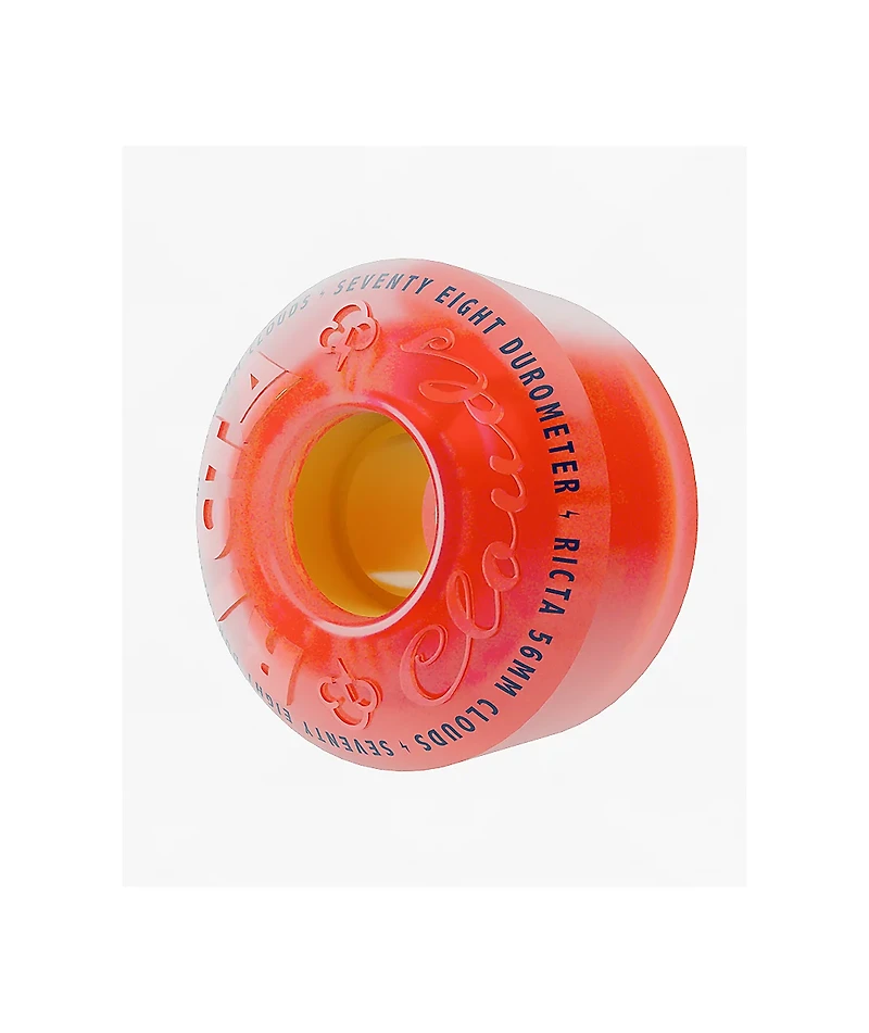 Ricta Clouds 56mm 78a Pink Citrus Cruiser Skateboard Wheels