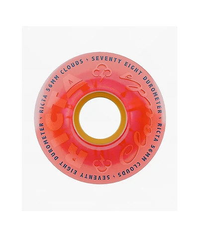 Ricta Clouds 56mm 78a Pink Citrus Cruiser Skateboard Wheels