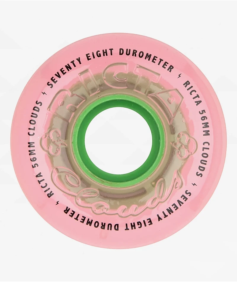 Ricta Clouds 56mm 78a Watermelon Pink Cruiser Skateboard Wheels