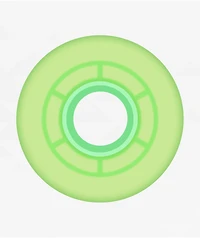Ricta Clouds 57mm 78a Green Clear Cruiser Skateboard Wheels