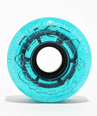 Ricta Clouds 57mm 78a Iridescent Blue Crusier Skateboard Wheels