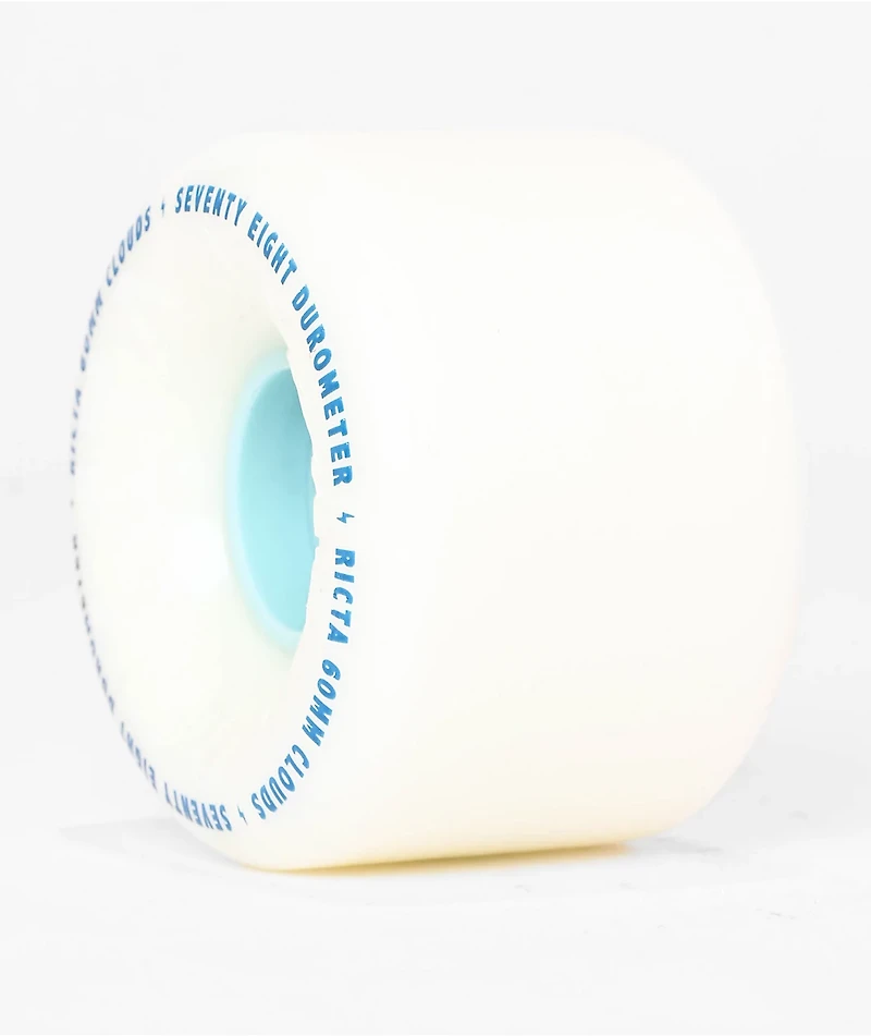 Ricta Clouds 60mm 78a White Cruiser Skateboard Wheels