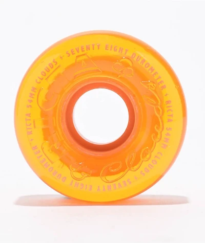 Ricta High Vis Clouds Orange 54mm 78a Cruiser Skateboard Wheels